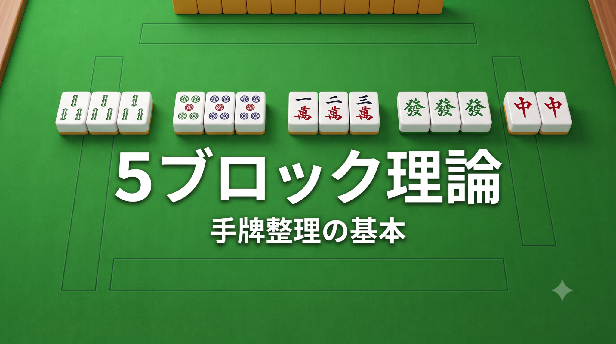麻雀の5ブロック理論を初心者向けに解説する図解
